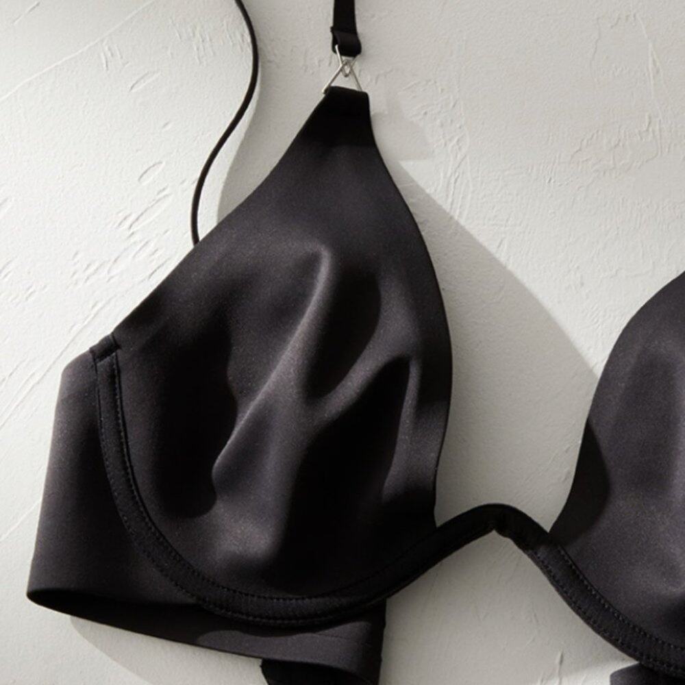 Black Free People Ari Underwire Geometric Bra 34A - Picture 8 of 8